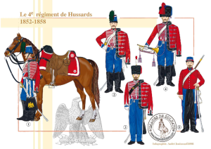 018 Le 4eme Regiment de Hussards 1852-1858 (France-Second Empire)