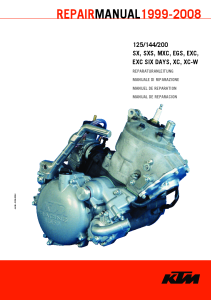 1999-2008 KTM 125-250 SX EXC Engine Repair Manual