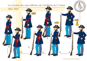 271 LArtillerie de lUnion Grades des Sous-officiers 1861-1865 (USA-Guerre Civile)