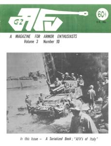 AFV-G2 A Magazine For Armor Enthusiasts Vol.3 No.10 (1972)