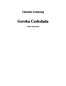 Armstrong Charlotte Gorzka czekolada