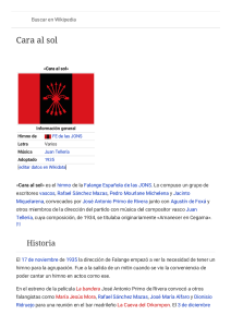 Cara al sol - Wikipedia, la enciclopedia libre