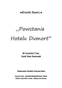 Cassandra Clare 5. Powstanie Hotelu Dumort - Cassandra Clare