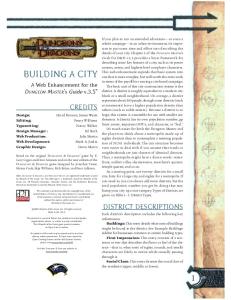 Dungeon Masters Guide Building a City v3 5