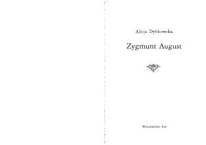 Dybkowska A. - Zygmunt August