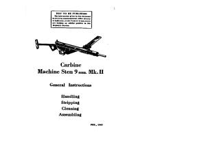firearms - ! - Manual - Sten MK II Submachine Gun
