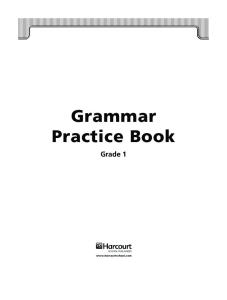 Grammar Practice Book G1