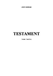 Grisham John - 10. Testament
