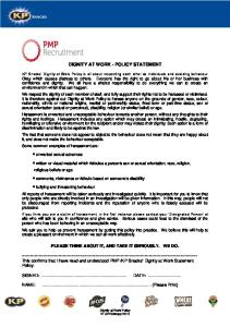 ID7 - Dignity at Work Policy - All sites