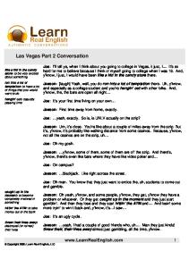 Las Vegas Part 2 Conversation