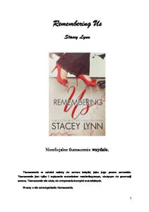 Lynn Stacey - Remembering Us - PL