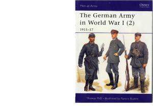 Men At Arms 407 - German Army In World War I (2)[Osprey Maa 407]
