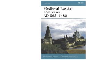 Osprey Fortress 61 Medieval Russian Fortresses Ad 862-1480