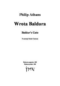 Philip Athans - Wrota Baldura 01 - Wrota Baldura