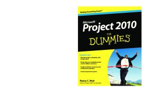 Project 2010 for Dummies (ISBN - 0470501324)