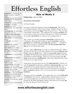 Role of Media 2