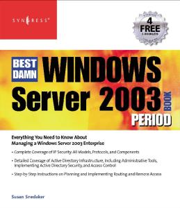 Syngress - Best Damn Windows Server 2003 Book Period
