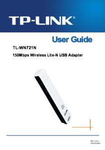 TL-WN721N User Guide
