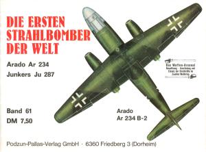 Waffen Arsenal 061 - 1980 - Die ersten Strahlbomber der Welt, Arado Ar-234, Junkers Ju-28