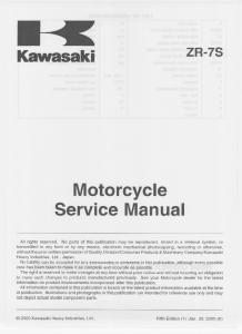 ZR-7S Service Manual 5th Edition-TOC